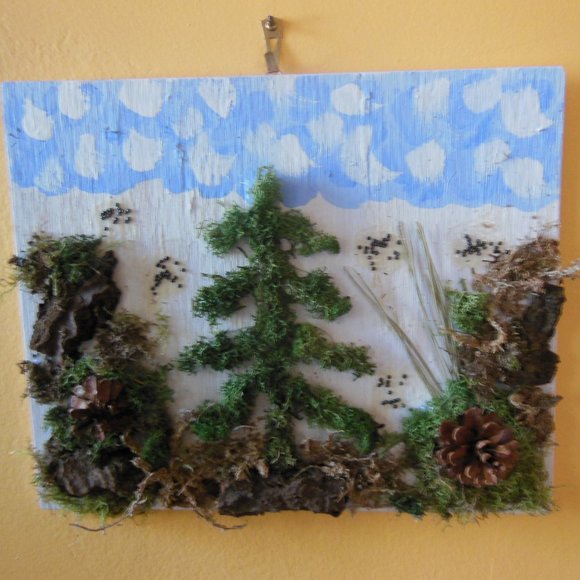 Moss & Bark Original Artwork - Holiday design